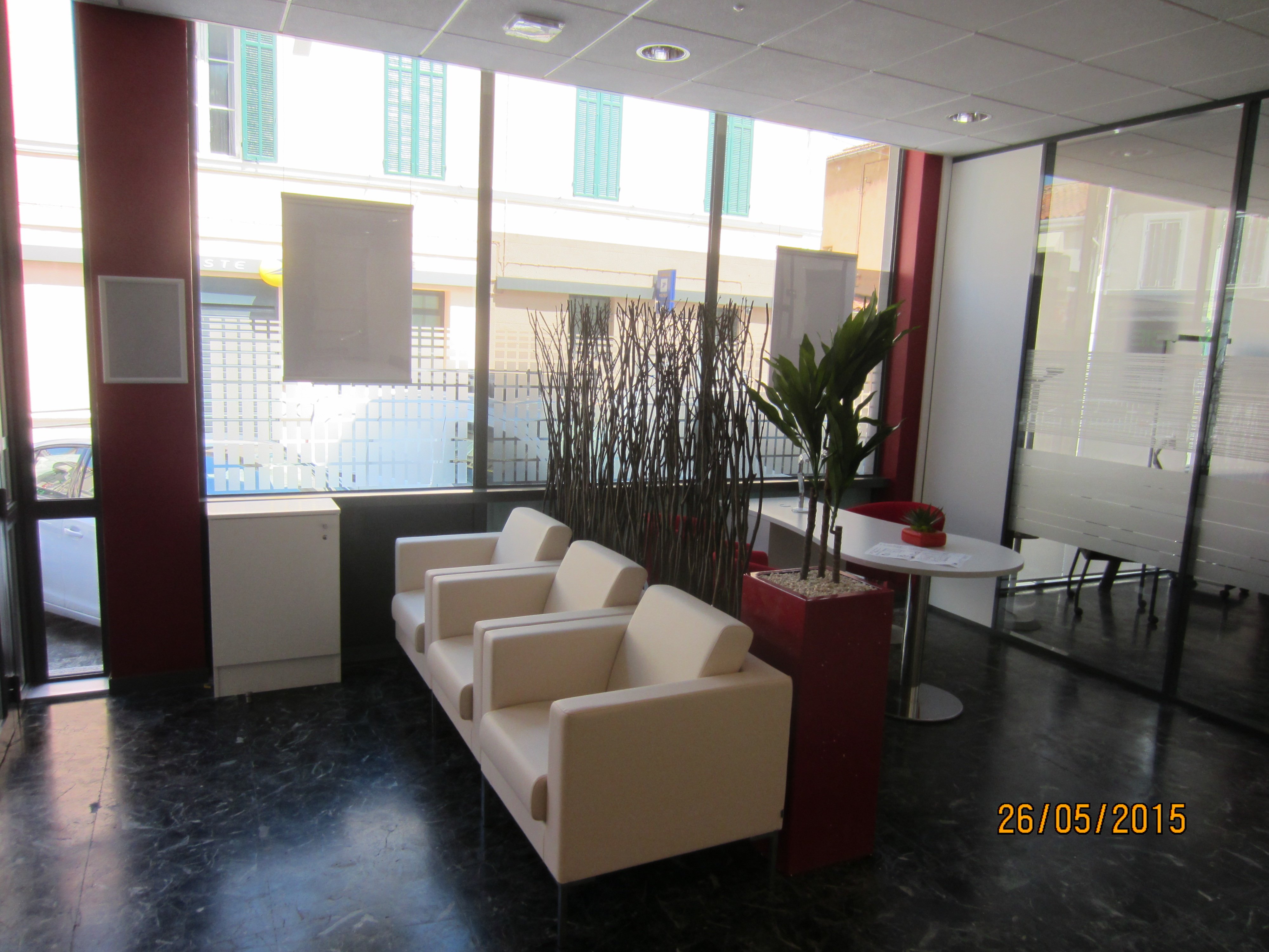 Intérieur de l'agence