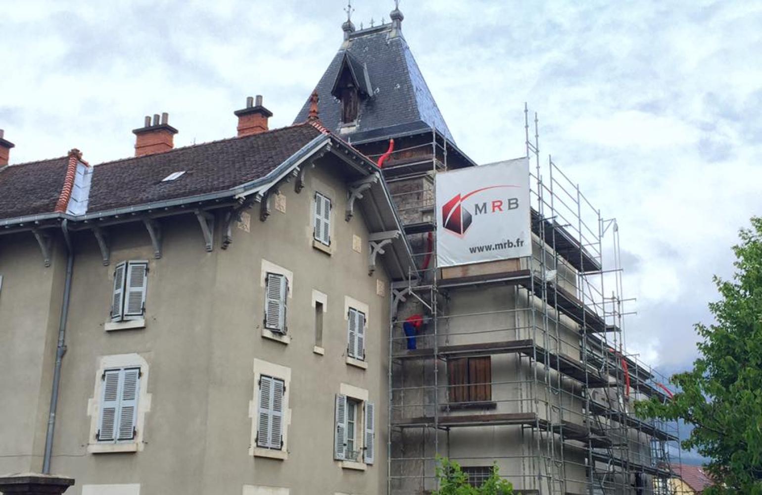 Bâtiment pendant rénovation