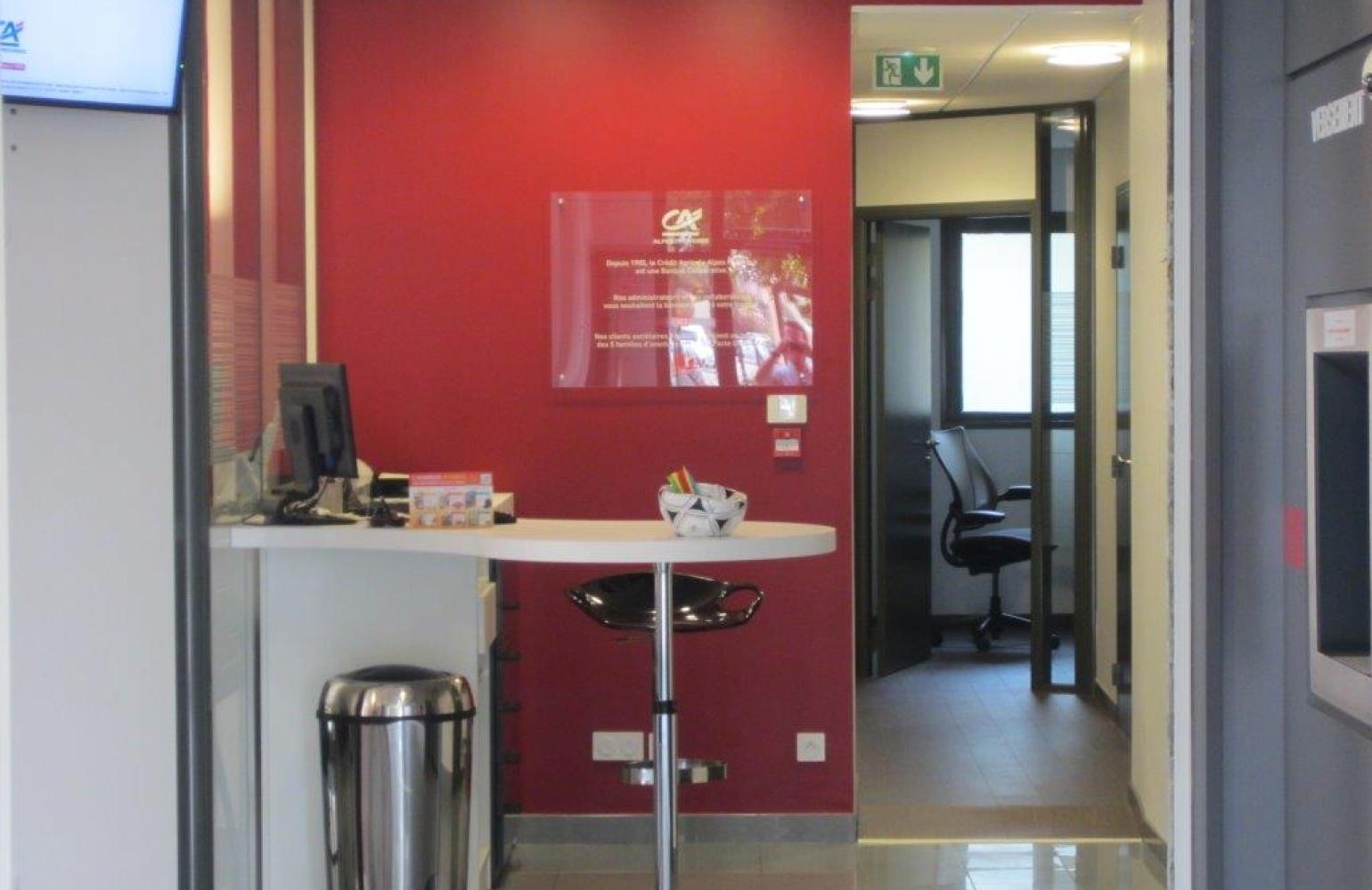 Intérieur de l'agence