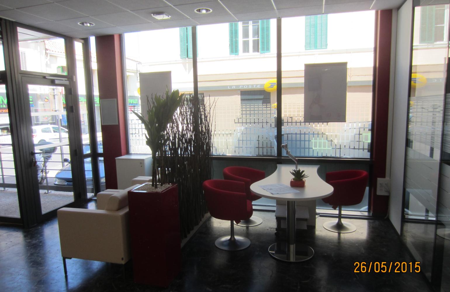Intérieur de l'agence