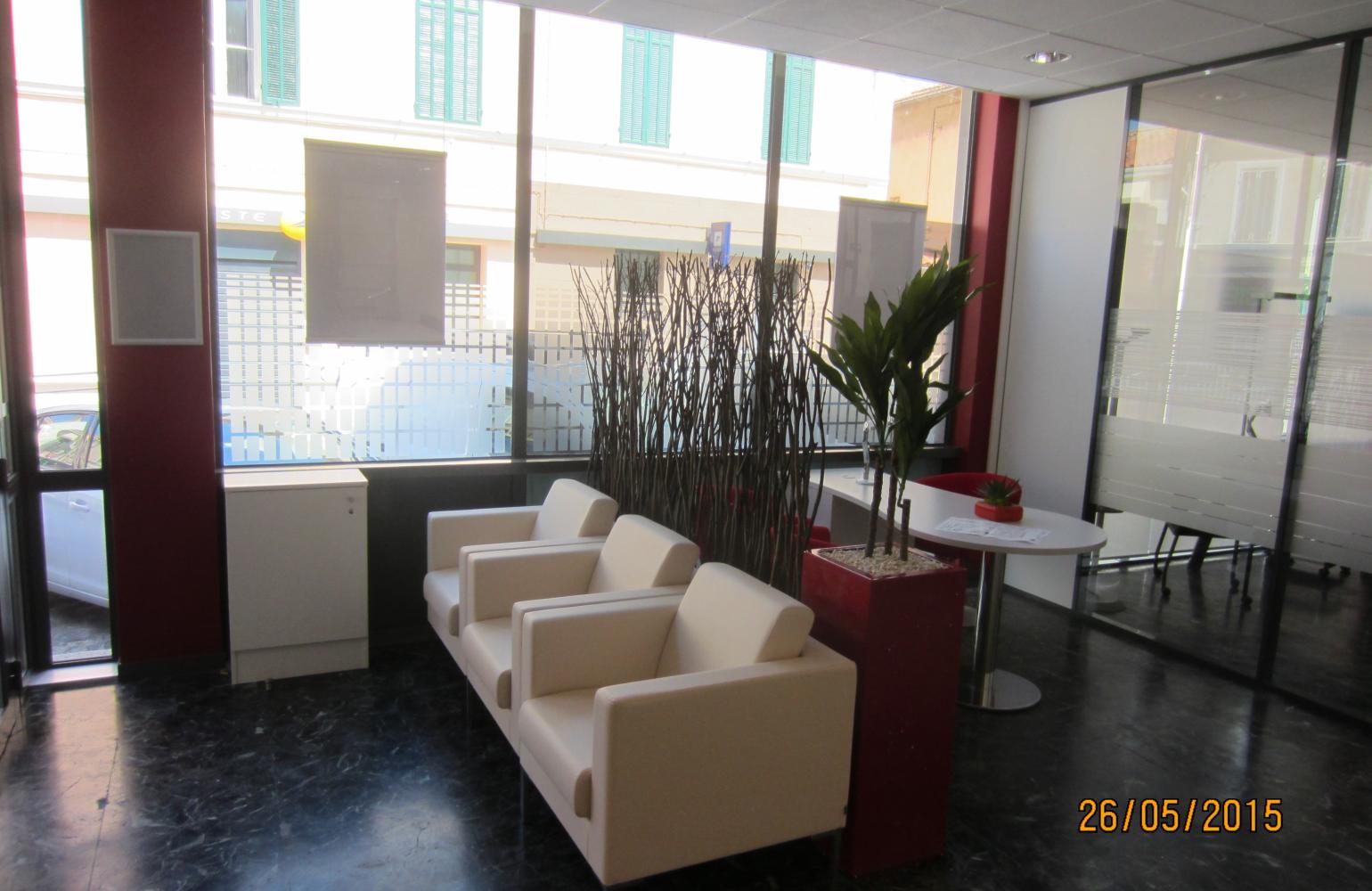 Intérieur de l'agence