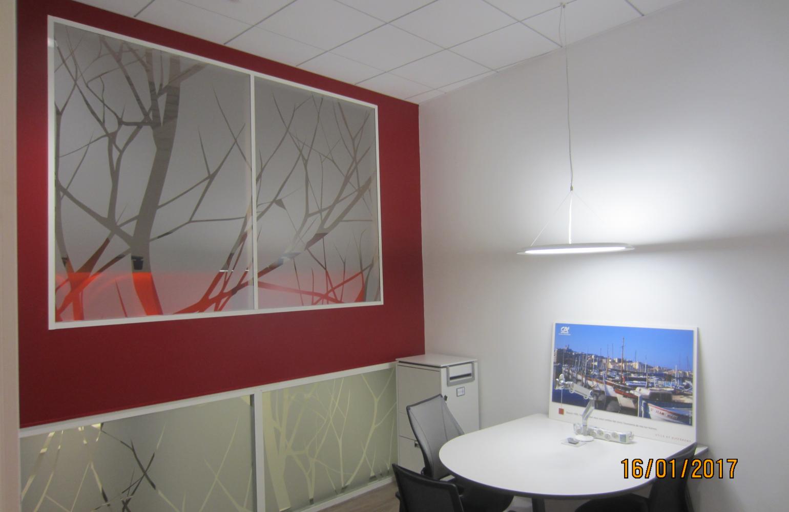 Intérieur de l'agence