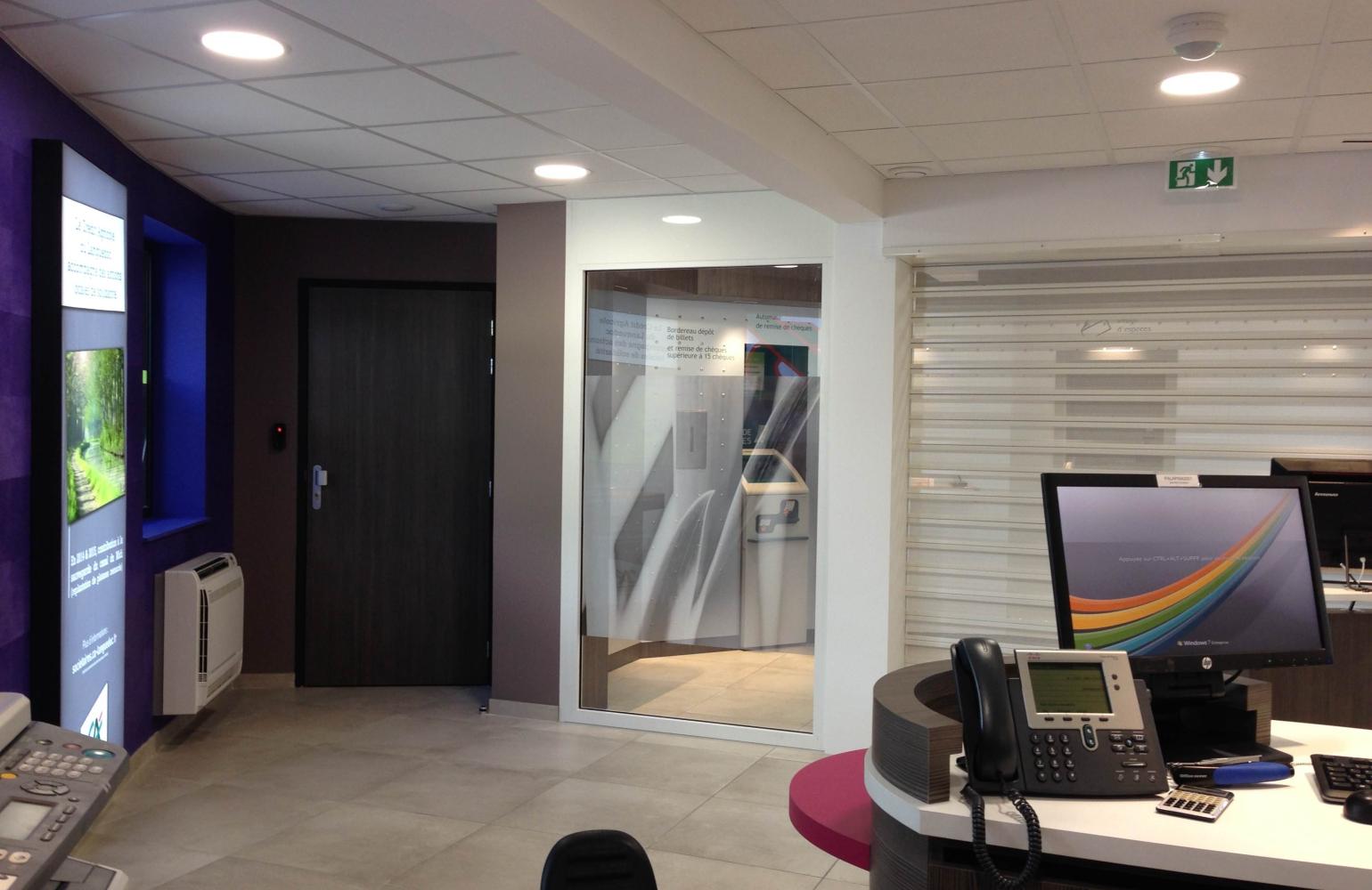 Intérieur de l'agence